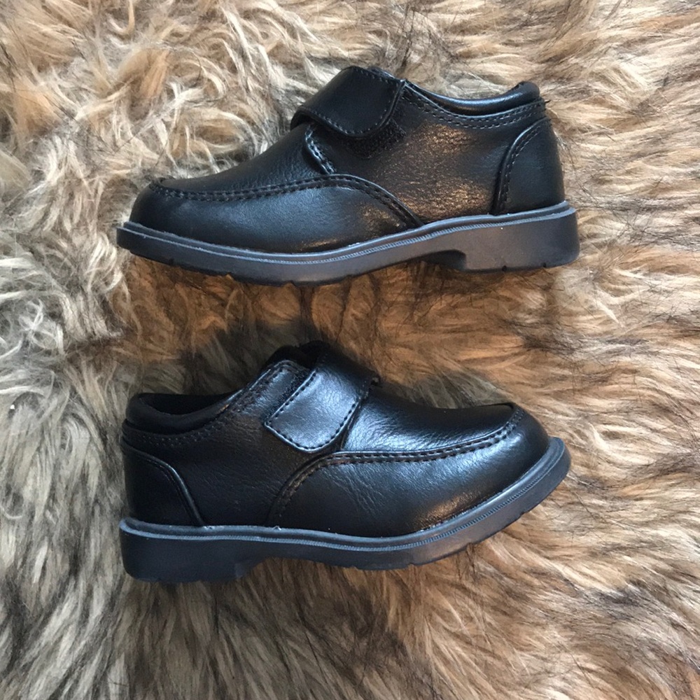 NWT Black Shoes Toddler Boy Size 7